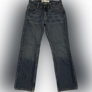 Levi’s 505 Straight Blue Denim Jeans Youth L 12 R 26x26 Stitched Pockets Boy’s